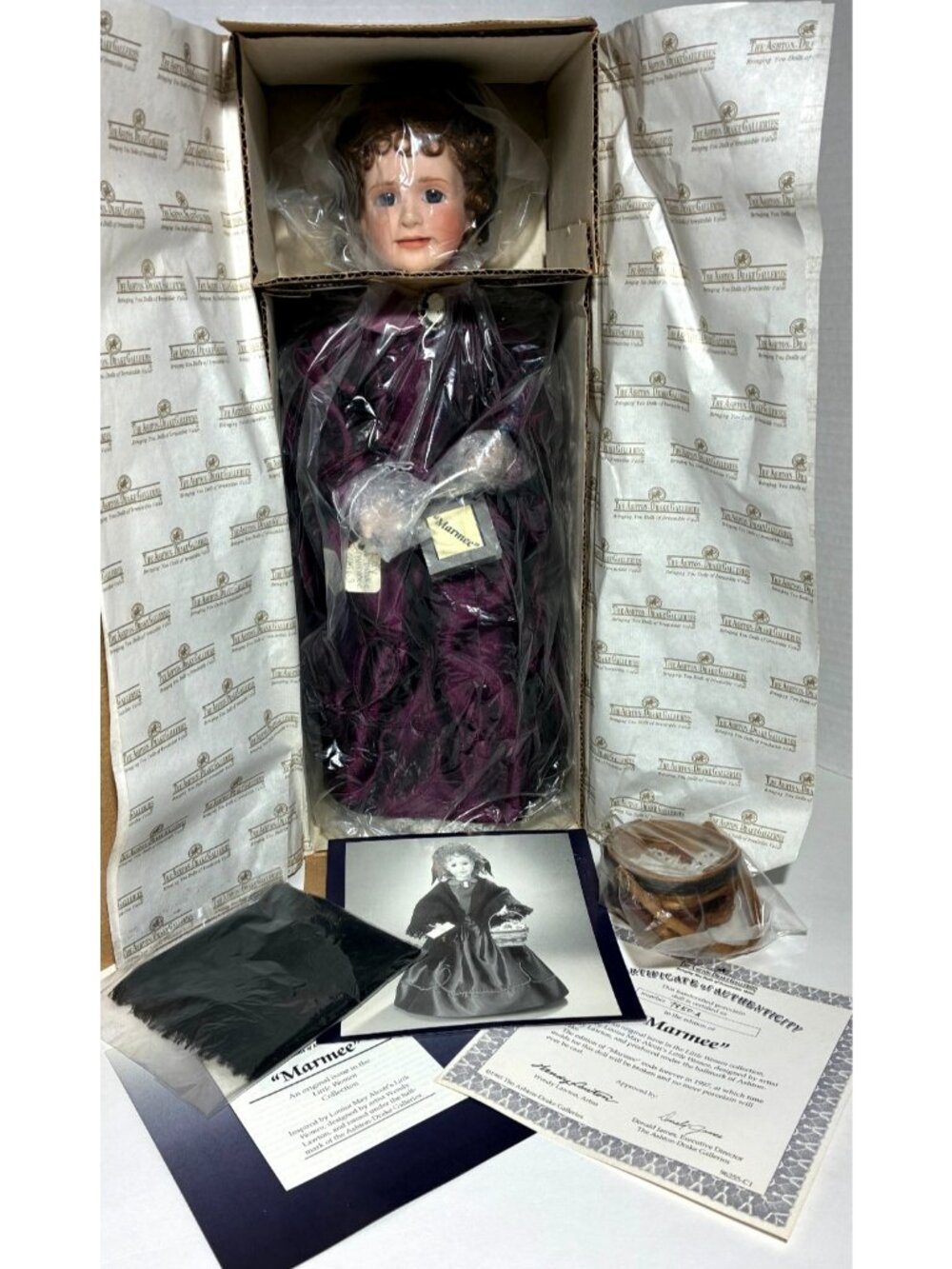 1995 Ashton-Drake Marmee Little Women Doll MIB 100% Complete Basket COA #7850-A